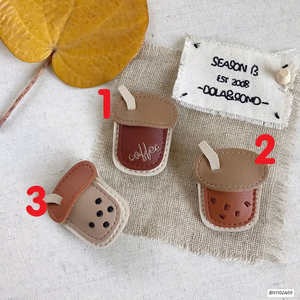 SÉT KẸP+CHUN BUỘC TÓC TRÀ SỮA