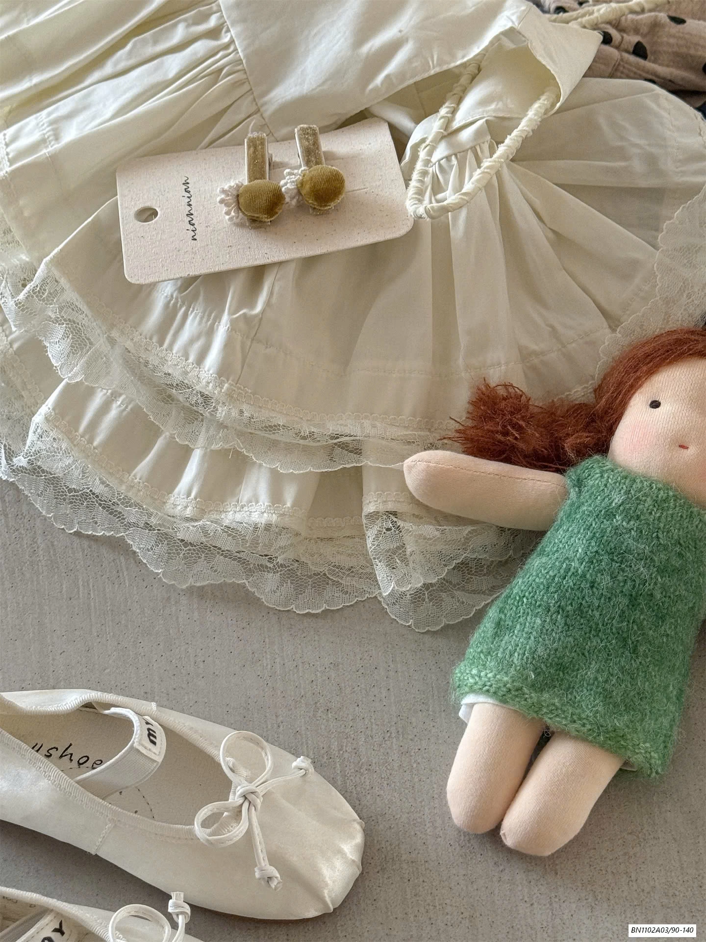 ÁO BBD MIX QUẦN SUÔNG CHẤM BI