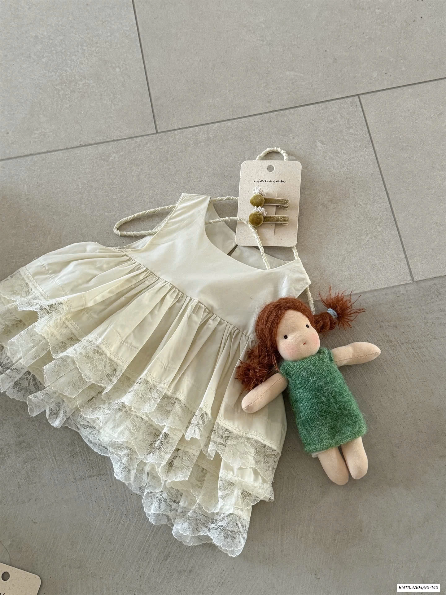 ÁO BBD MIX QUẦN SUÔNG CHẤM BI