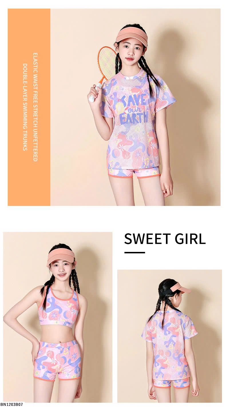 BỘ BƠI LƯỚI 3 CHI TIẾT BÉ GÁI