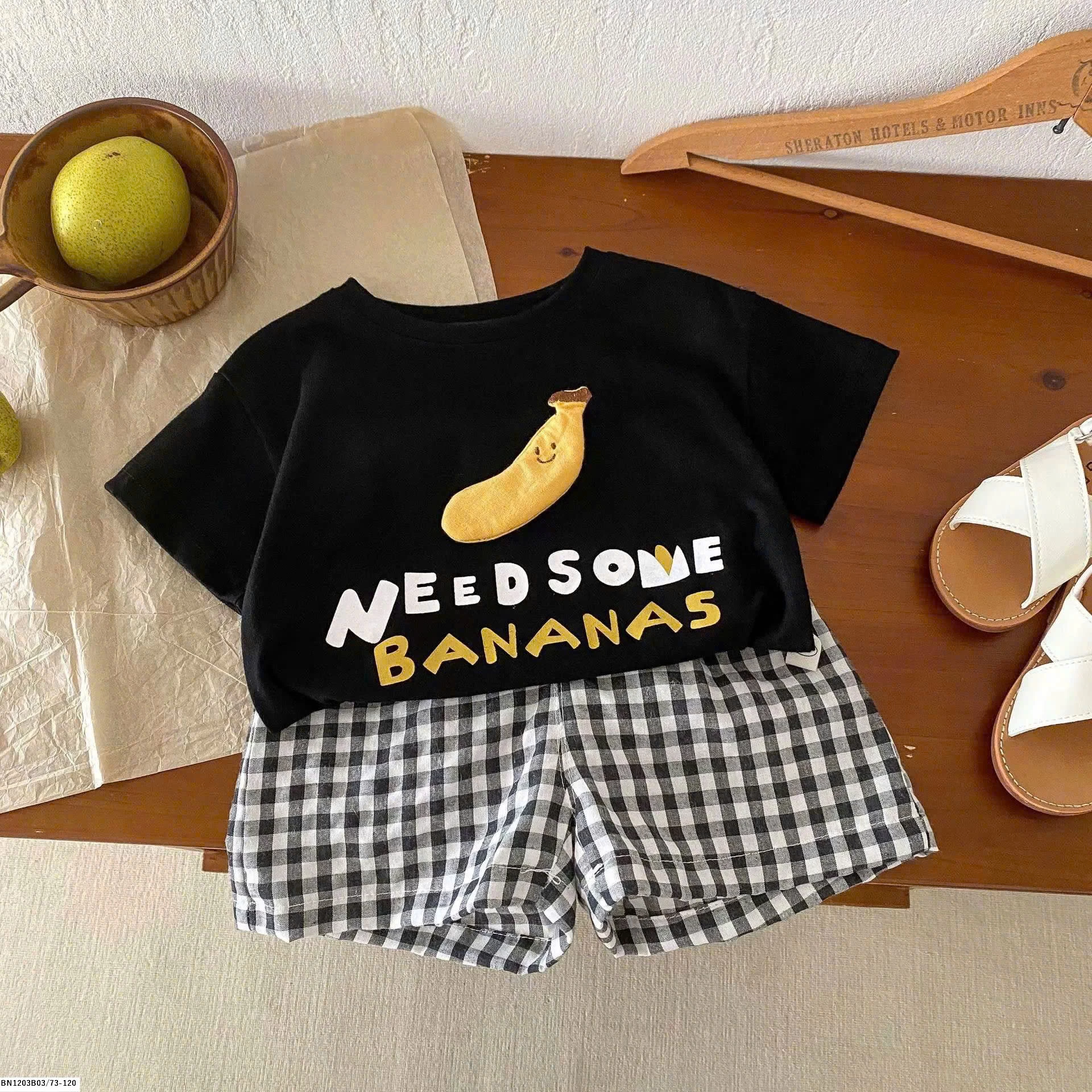 BỘ COTTON HOA QUẢ NHỈ