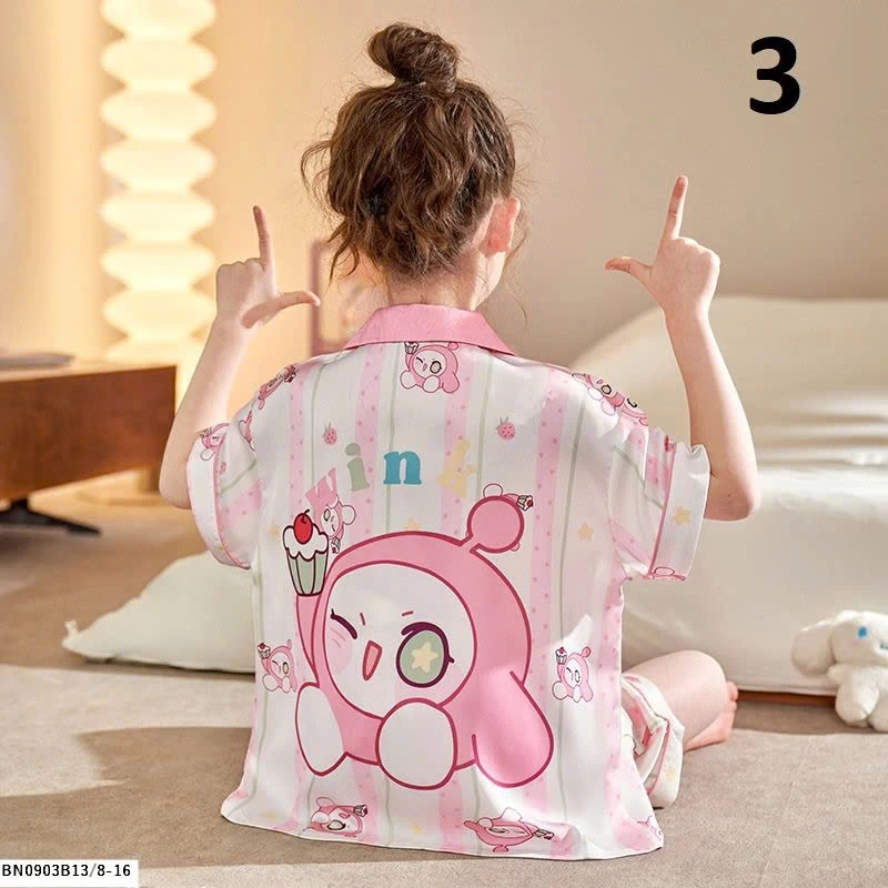 BỘ PIJAMA CHO BÉ GÁI SZ ĐẠI