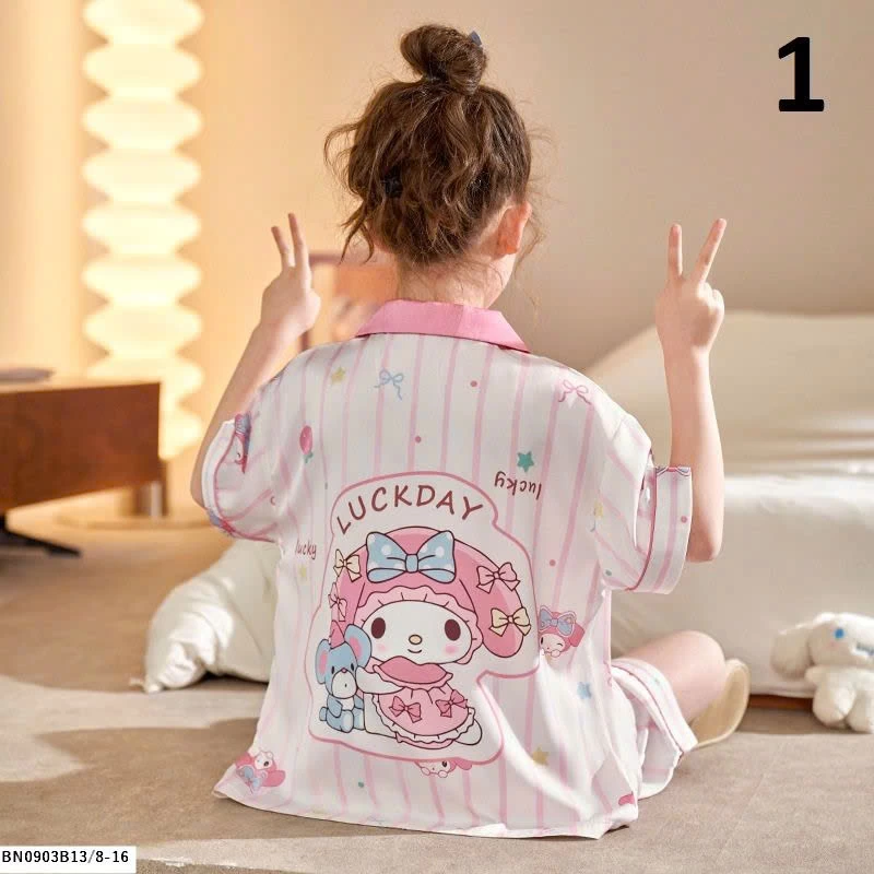 BỘ PIJAMA CHO BÉ GÁI SZ ĐẠI