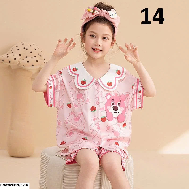 BỘ PIJAMA CHO BÉ GÁI SZ ĐẠI