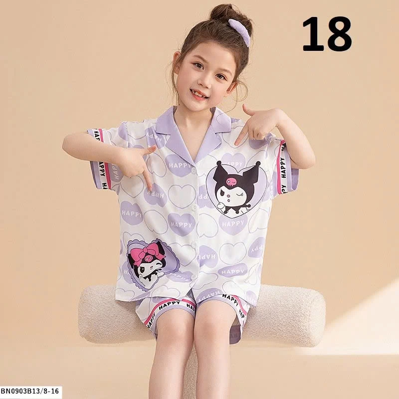 BỘ PIJAMA CHO BÉ GÁI SZ ĐẠI