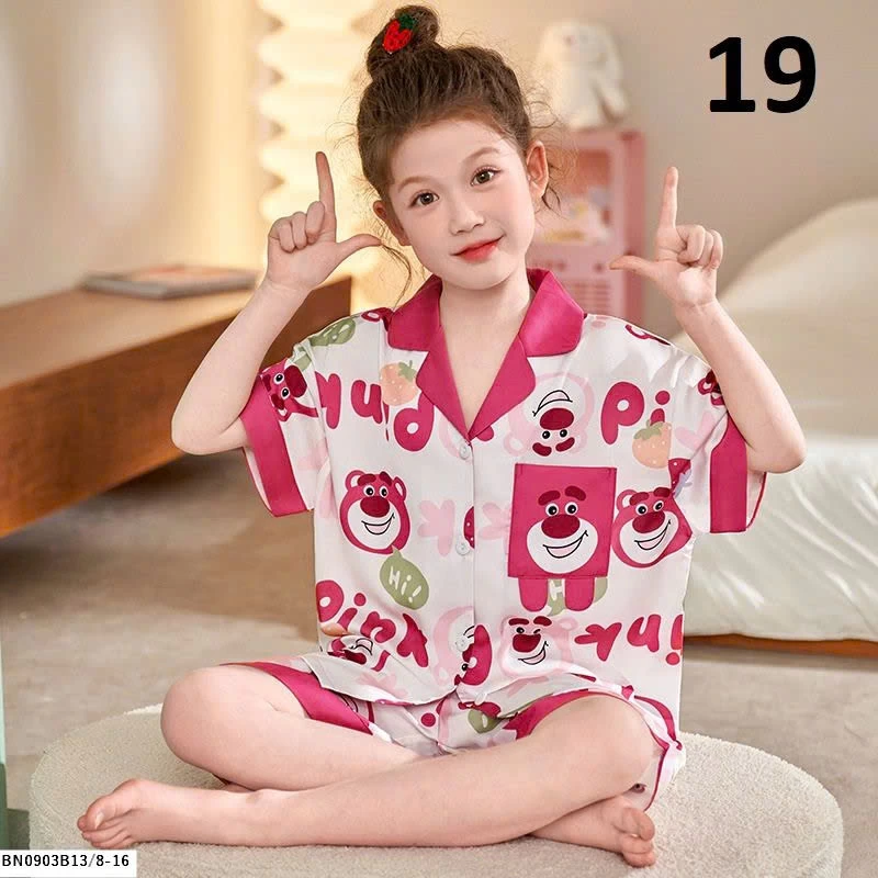 BỘ PIJAMA CHO BÉ GÁI SZ ĐẠI