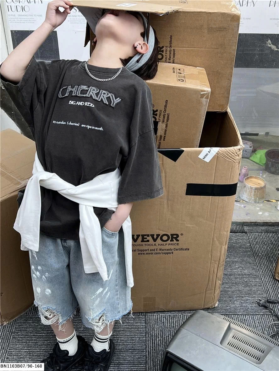 ÁO THUN IN CHỮ CHERRY SNIDOL