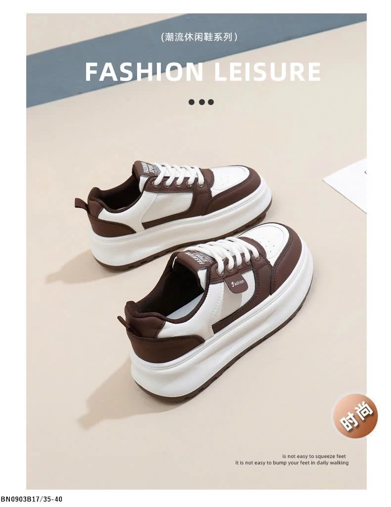 GIÀY THỂ THAO NỮ ĐỘN ĐẾ