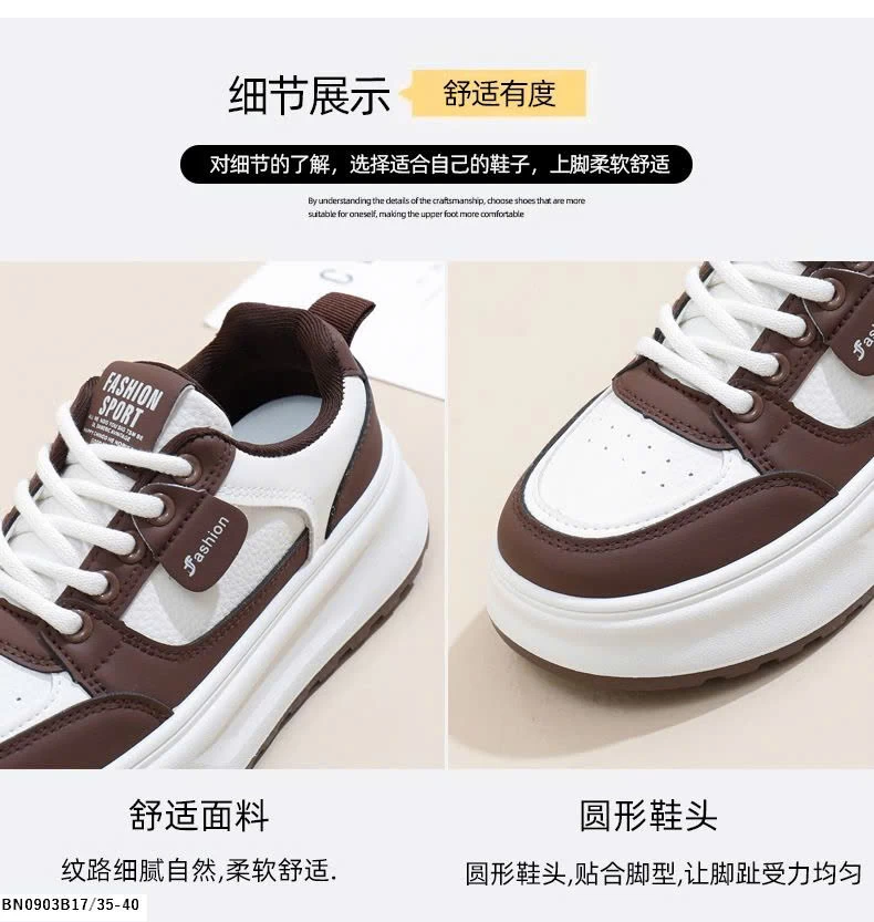 GIÀY THỂ THAO NỮ ĐỘN ĐẾ