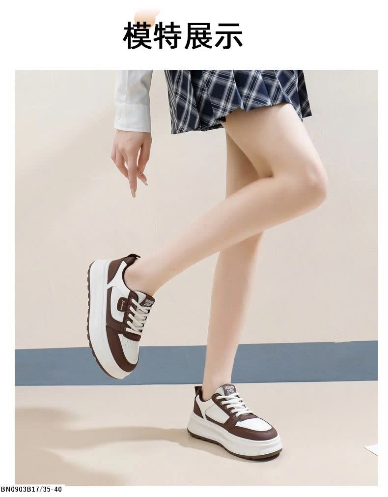 GIÀY THỂ THAO NỮ ĐỘN ĐẾ