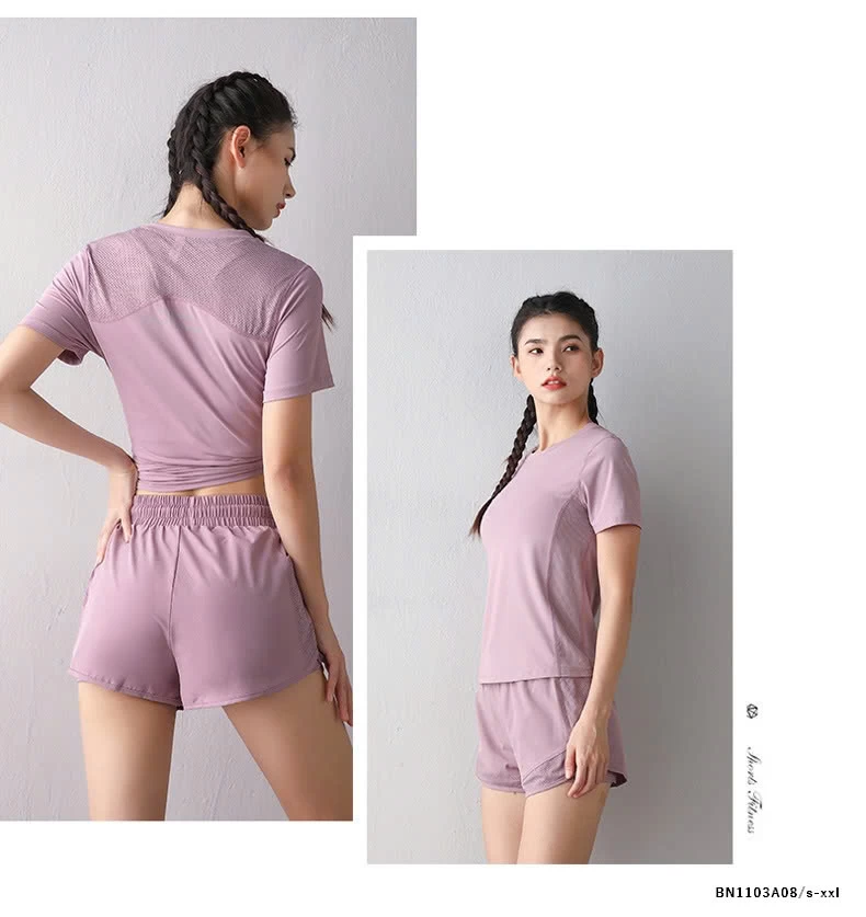 SÉT TẬP GYM NGẮN TAY 3 CHI TIẾT