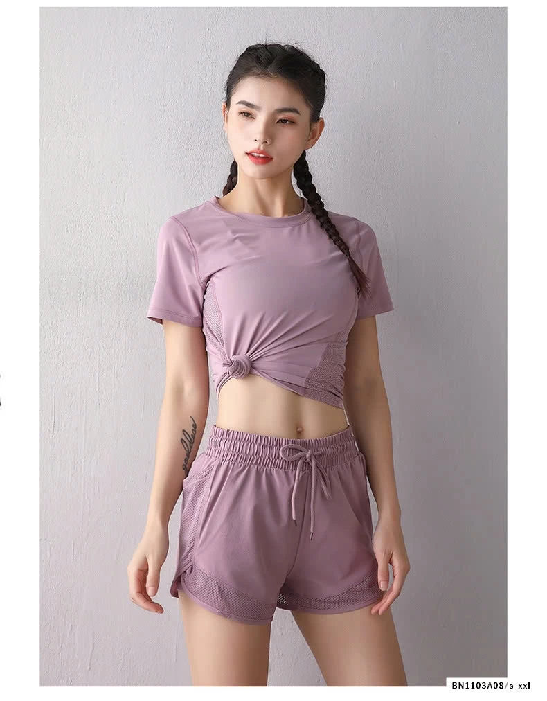 SÉT TẬP GYM NGẮN TAY 3 CHI TIẾT