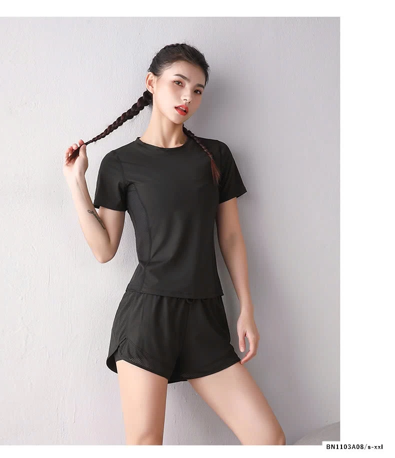 SÉT TẬP GYM NGẮN TAY 3 CHI TIẾT