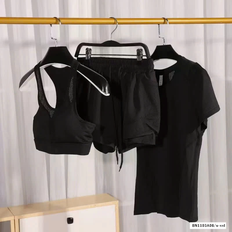 SÉT TẬP GYM NGẮN TAY 3 CHI TIẾT