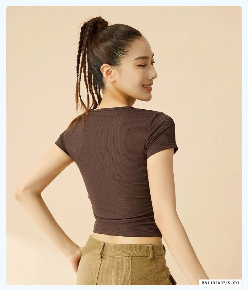 ÁO THUN GÂN RÚT EO