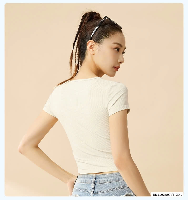 ÁO THUN GÂN RÚT EO