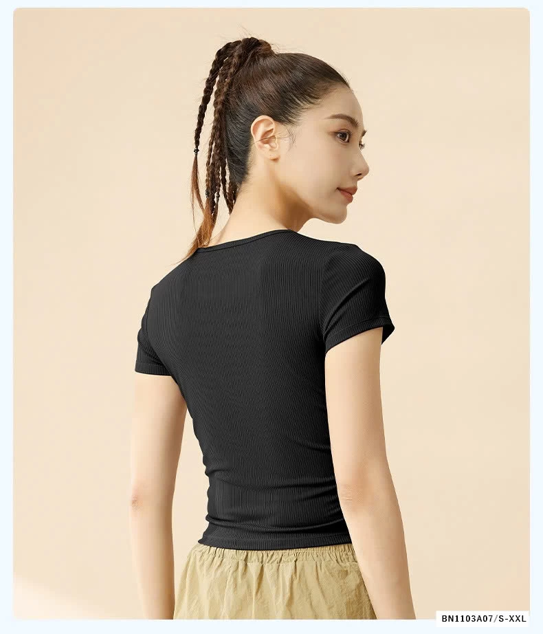 ÁO THUN GÂN RÚT EO