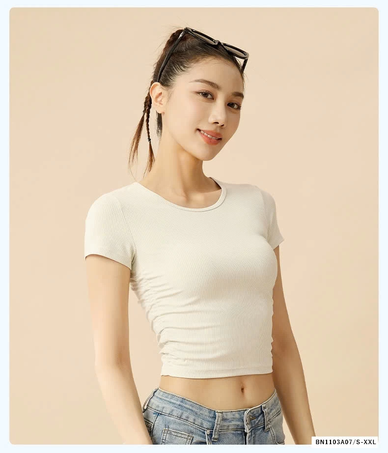 ÁO THUN GÂN RÚT EO