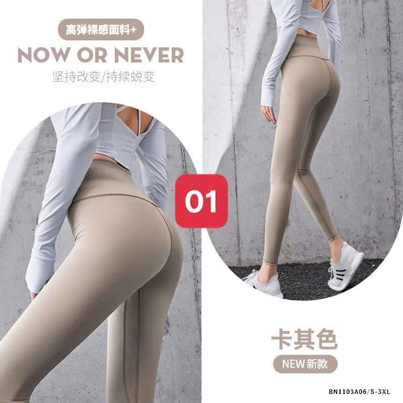 QUẦN TẬP GYM/YOGA TRƠN MÀU