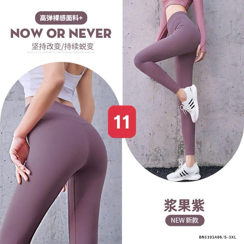 QUẦN TẬP GYM/YOGA TRƠN MÀU