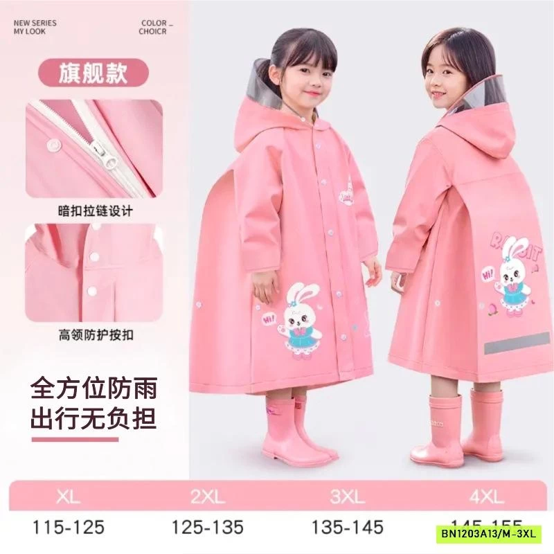 ÁO MƯA CHO BÉ CÓ CHỖ ĐEO BALO