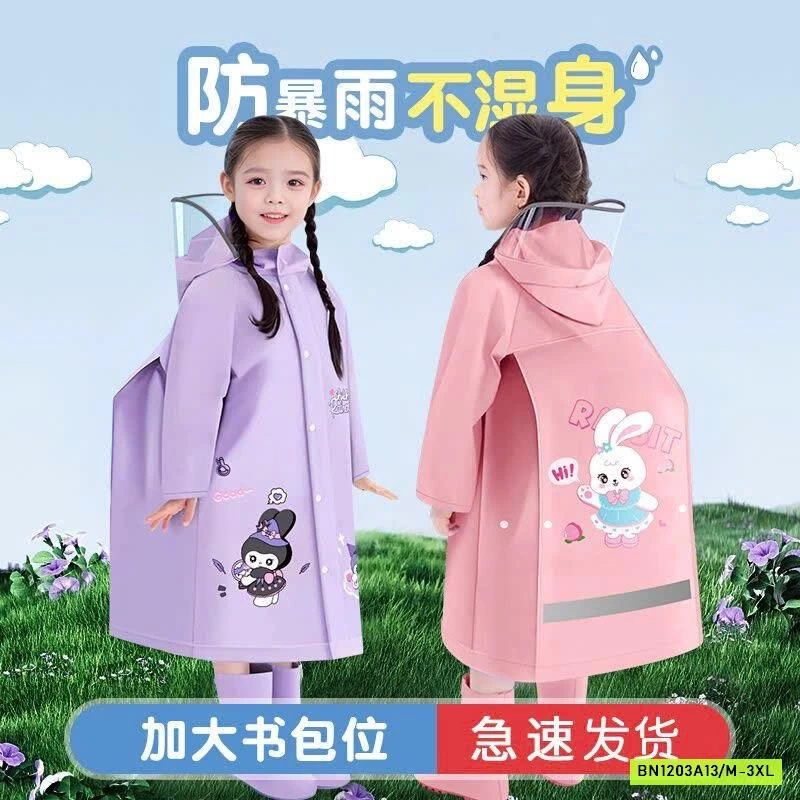 ÁO MƯA CHO BÉ CÓ CHỖ ĐEO BALO