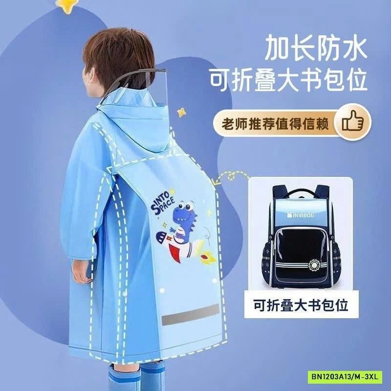 ÁO MƯA CHO BÉ CÓ CHỖ ĐEO BALO