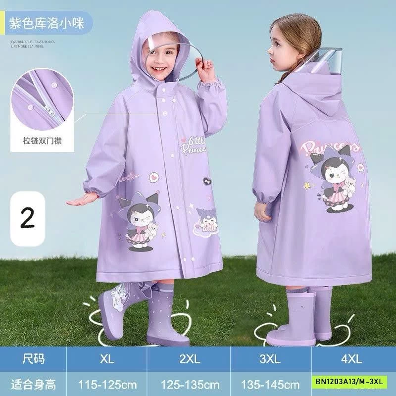 ÁO MƯA CHO BÉ CÓ CHỖ ĐEO BALO