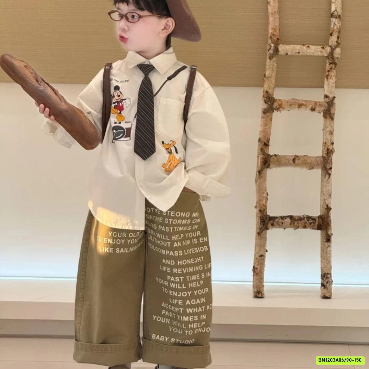 QUẦN SUÔNG IN CHỮ