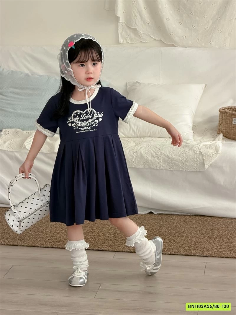 ĐẦM COTTON XẾP LY XÒE XINH XẮN