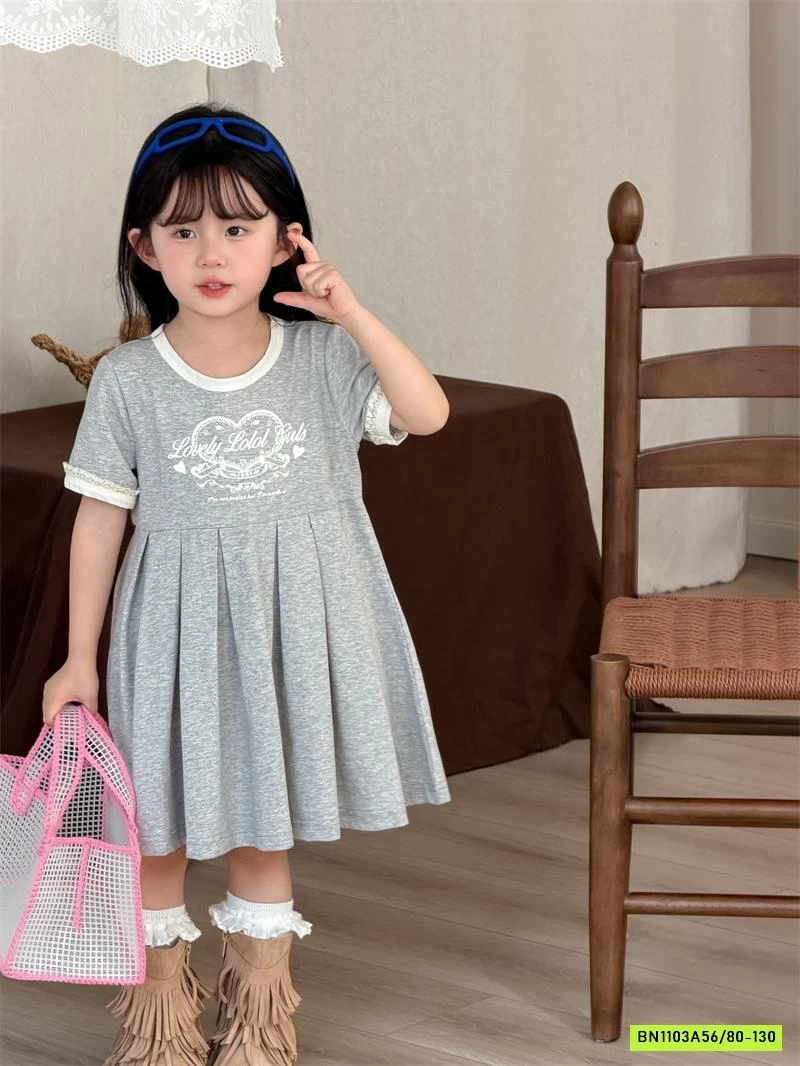 ĐẦM COTTON XẾP LY XÒE XINH XẮN