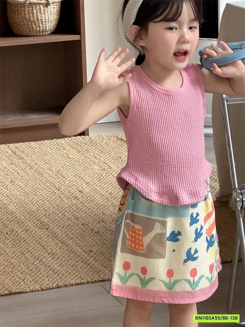 CHÂN VÁY HỌA TIẾT XINH XẮN