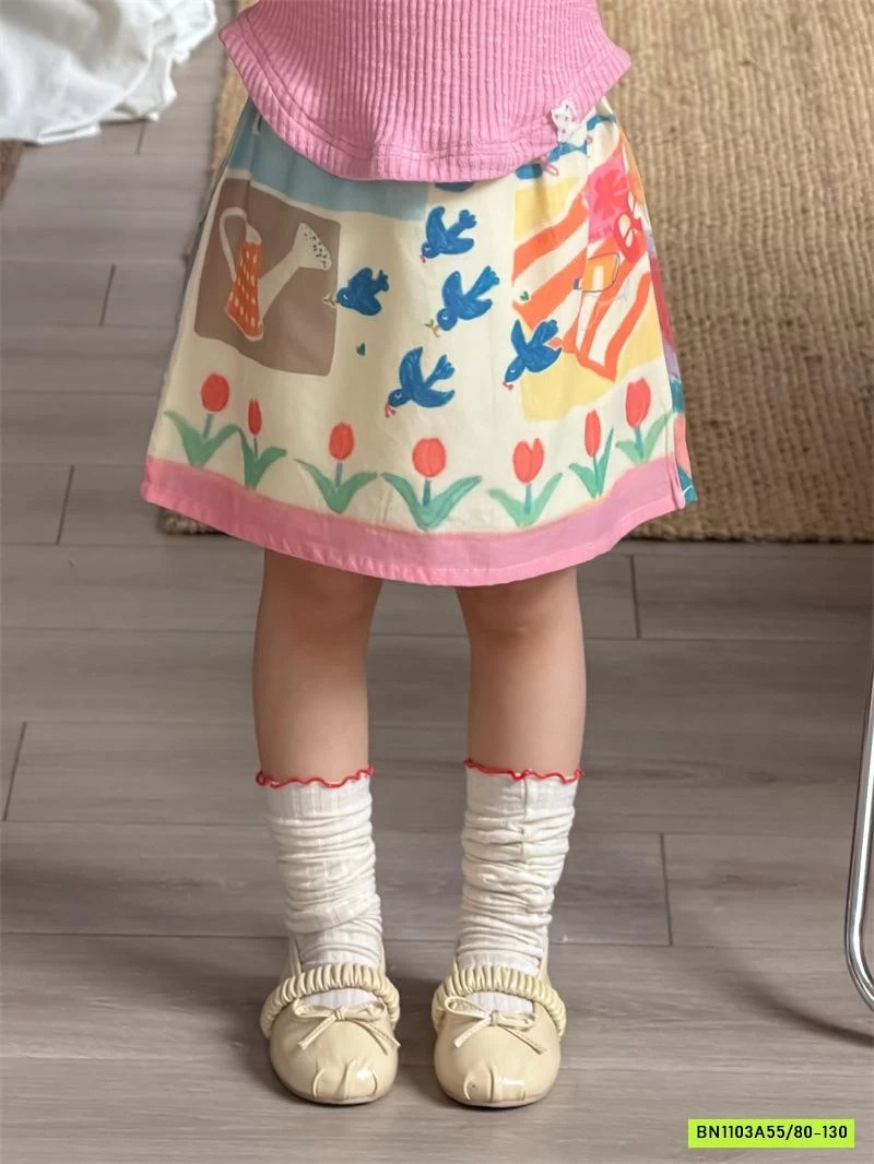 CHÂN VÁY HỌA TIẾT XINH XẮN