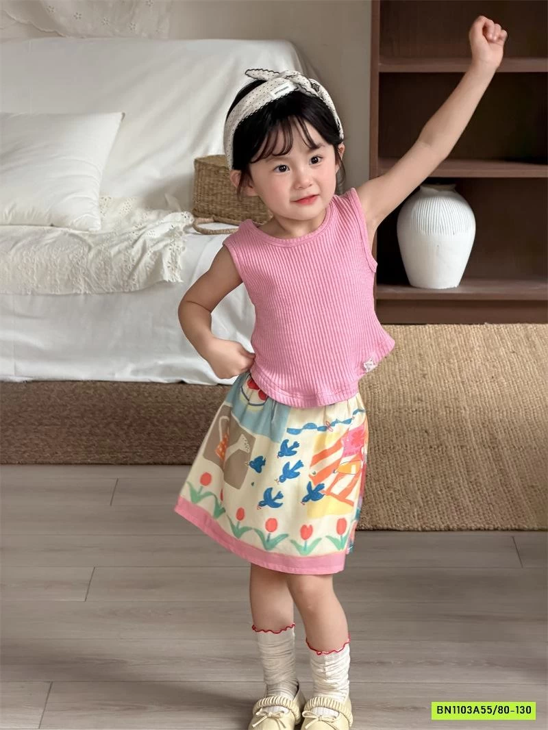 CHÂN VÁY HỌA TIẾT XINH XẮN