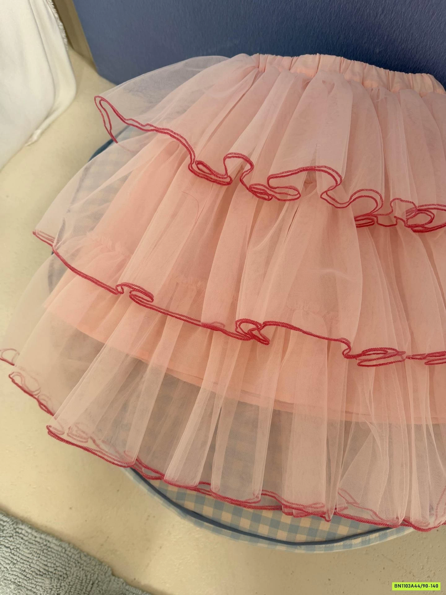 CHÂN VÁY VOAN TẦNG HỒNG NGỌT NGÀO