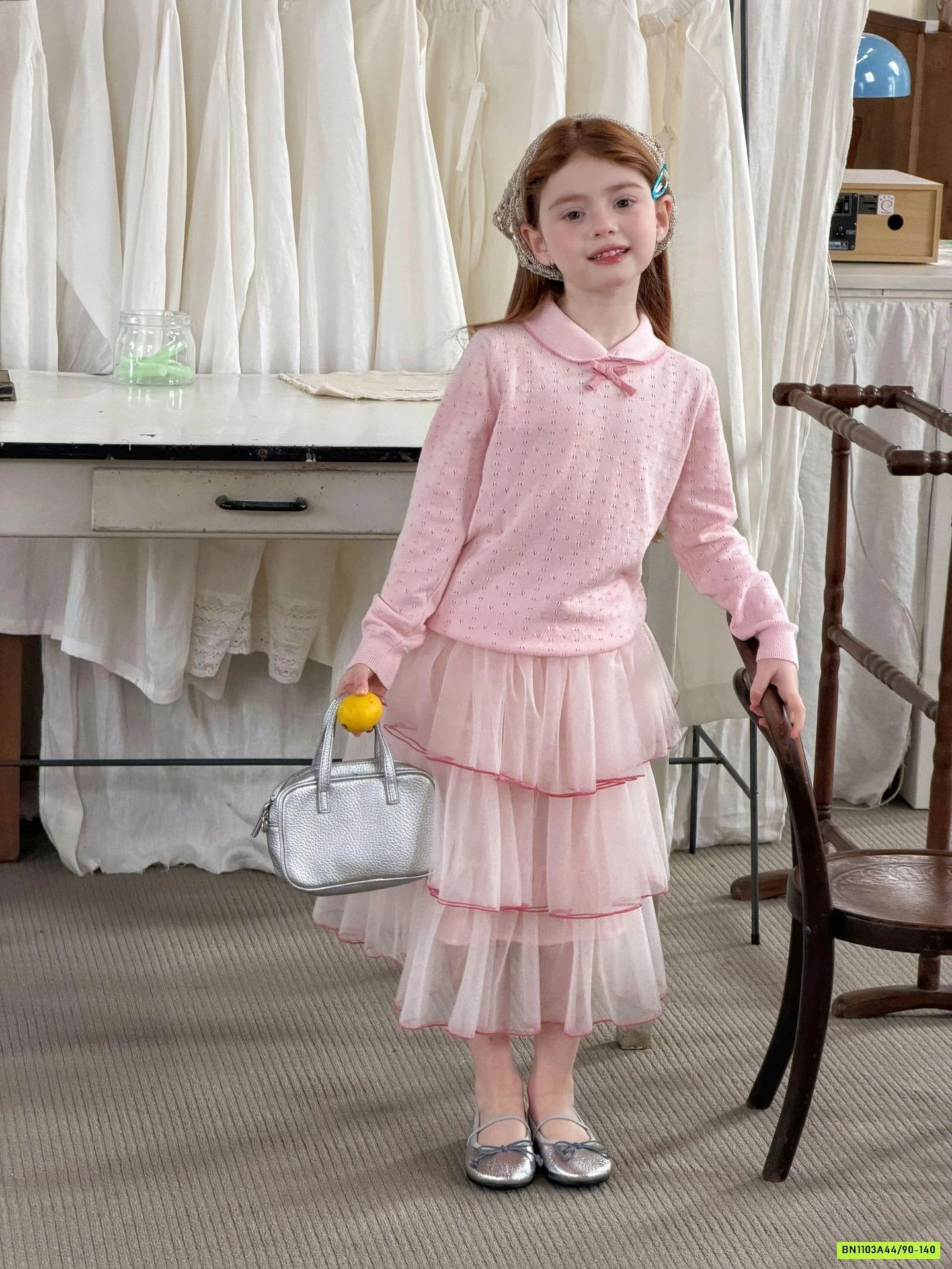 CHÂN VÁY VOAN TẦNG HỒNG NGỌT NGÀO