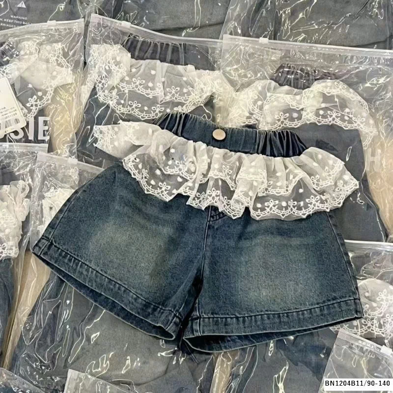 SET ÁO BA LỖ ĐEN MIX QUẦN JEAN PHỐI REN