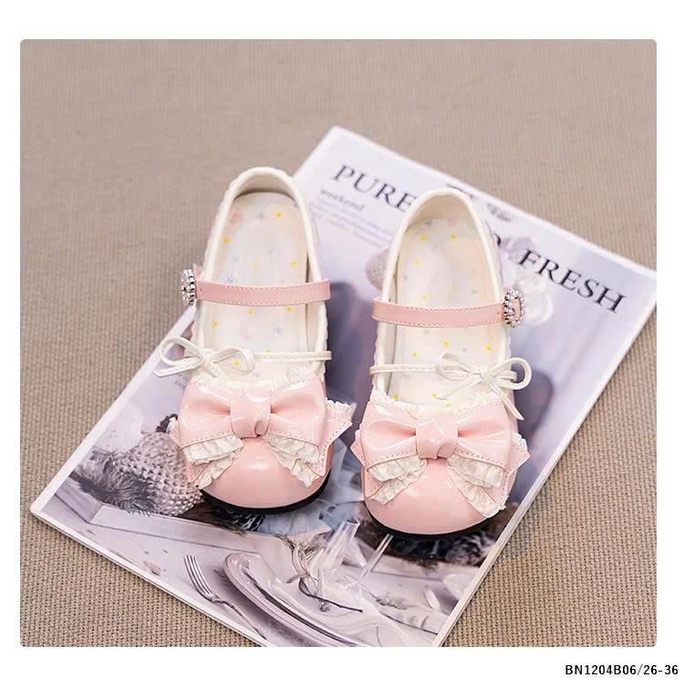 GIÀY BÚP BÊ NƠ CHO BÉ GÁI