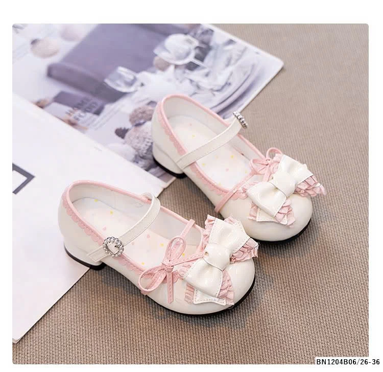 GIÀY BÚP BÊ NƠ CHO BÉ GÁI