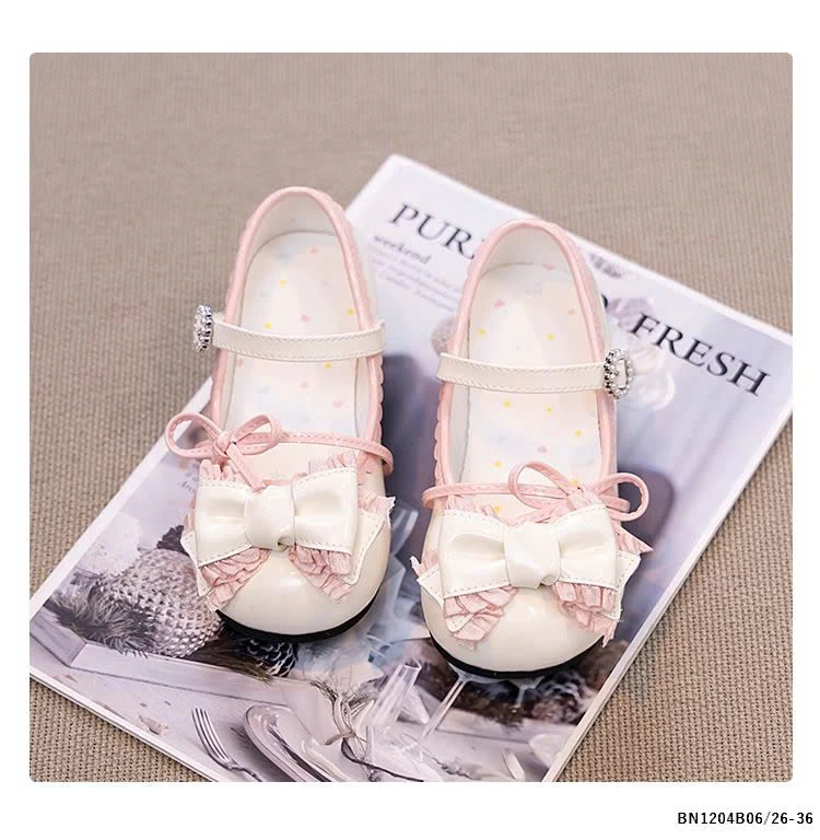 GIÀY BÚP BÊ NƠ CHO BÉ GÁI