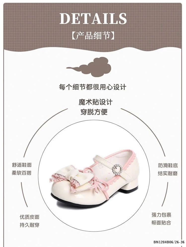 GIÀY BÚP BÊ NƠ CHO BÉ GÁI