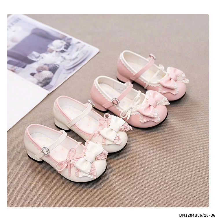 GIÀY BÚP BÊ NƠ CHO BÉ GÁI