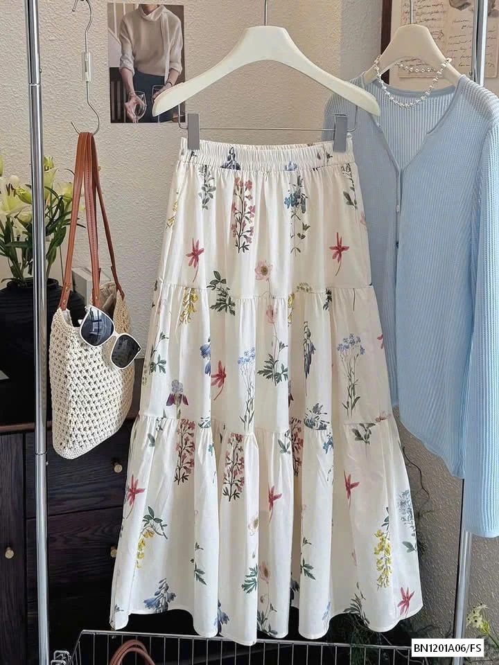 CARDIGAN MIX CV HOA DÁNG DÀI