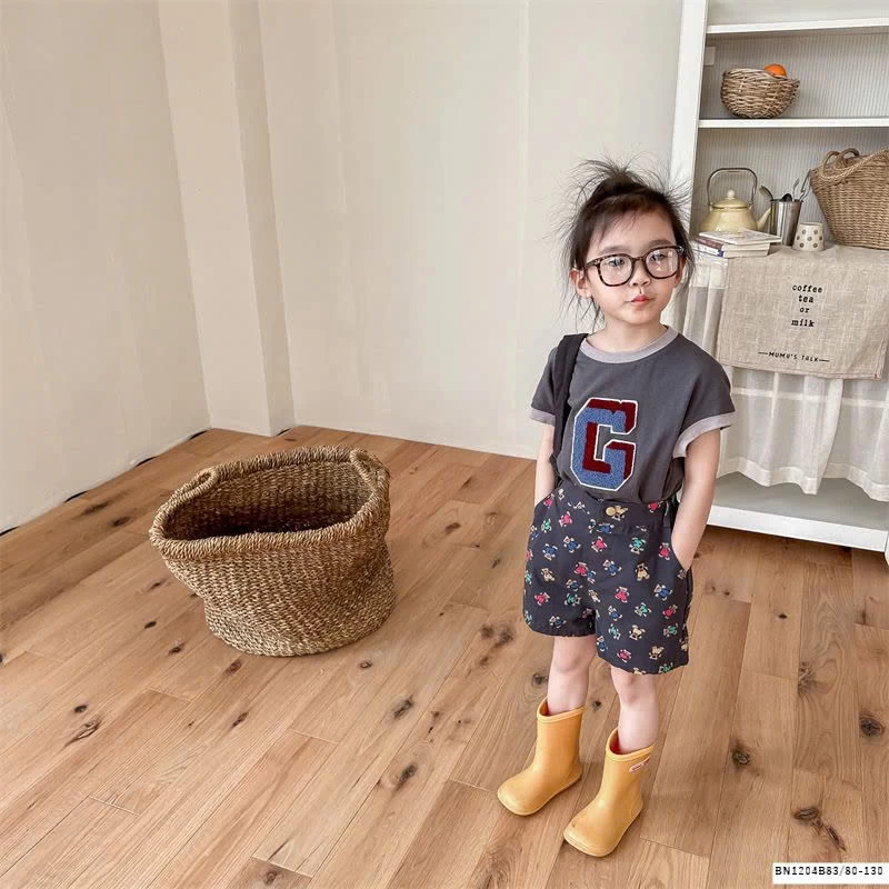 QUẦN SHORT IN GẤU