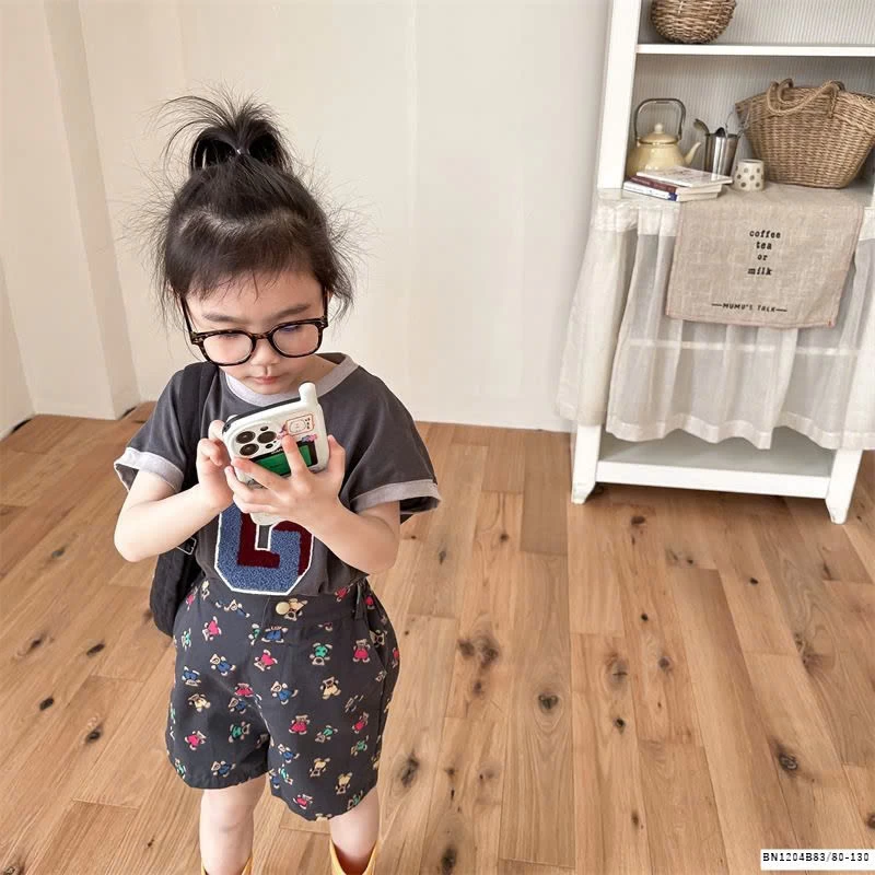 QUẦN SHORT IN GẤU