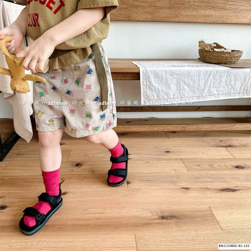 QUẦN SHORT IN GẤU