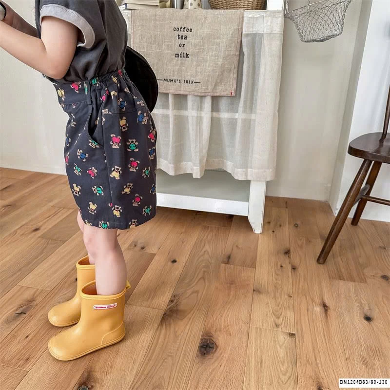 QUẦN SHORT IN GẤU