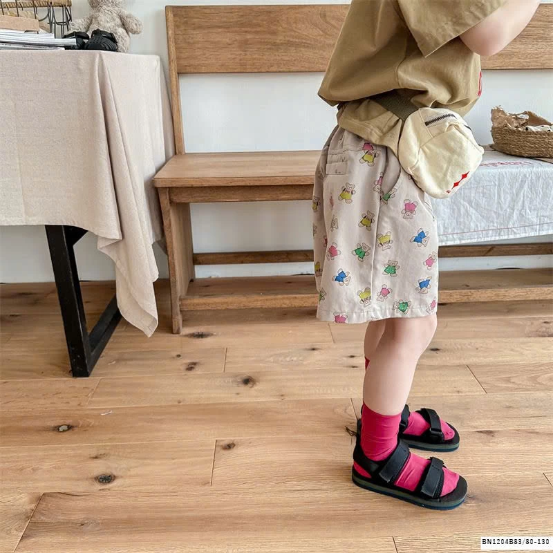 QUẦN SHORT IN GẤU