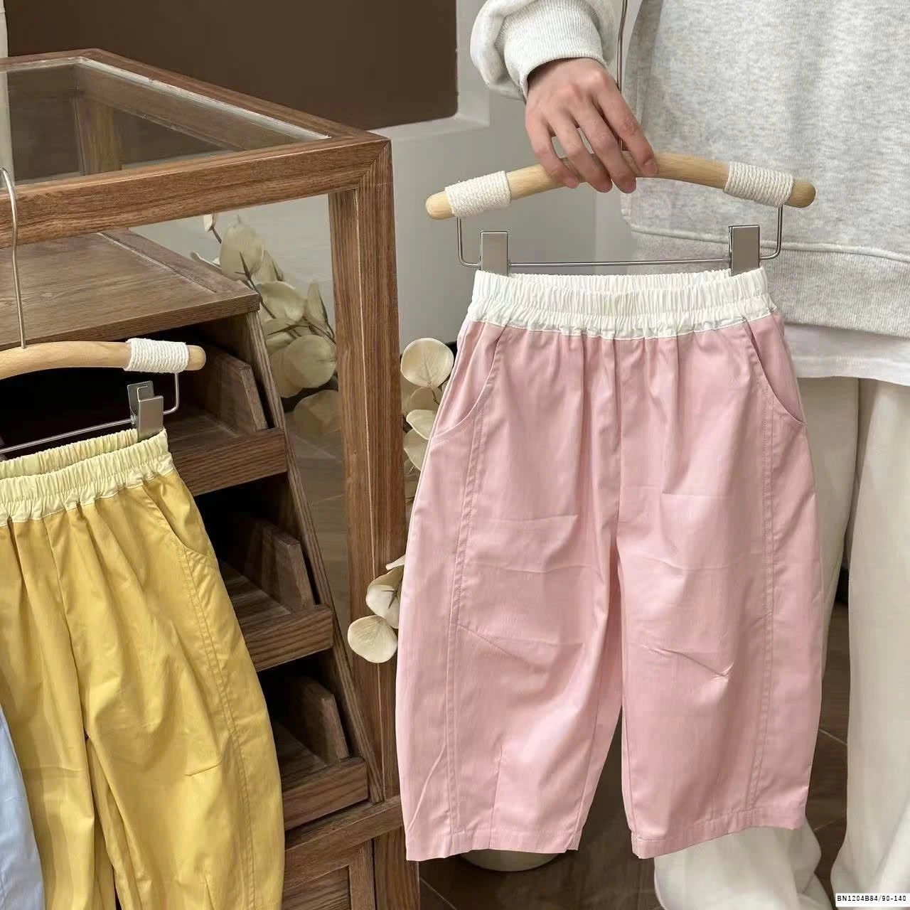 QUẦN SUÔNG PHỐI MÀU CẠP CHUN