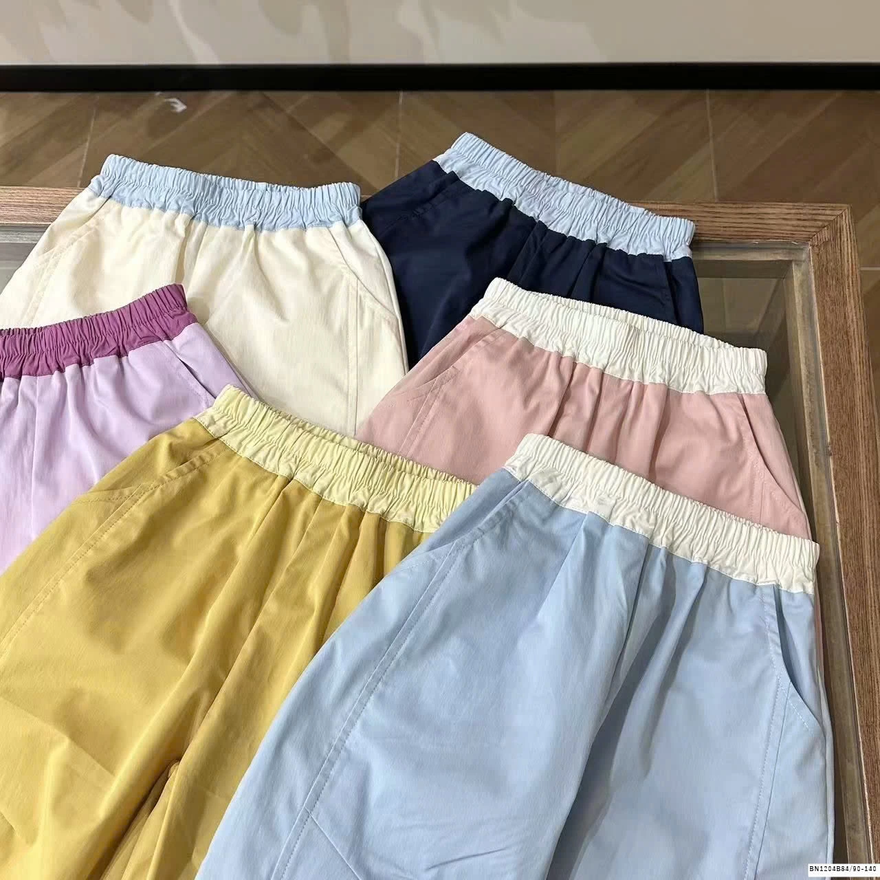 QUẦN SUÔNG PHỐI MÀU CẠP CHUN